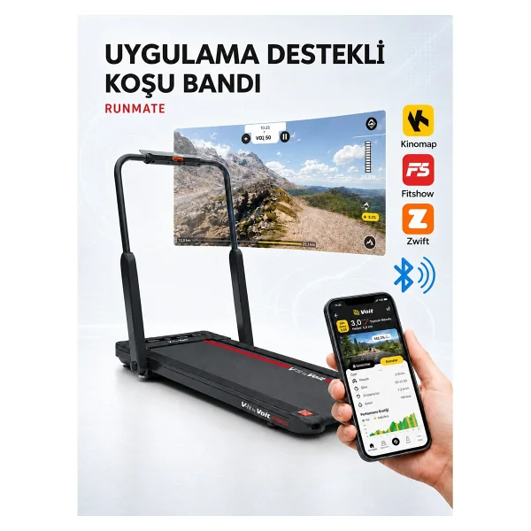 Voit V-Fit Runmate Uzaktan Kumandalı Katlanabilir Koşu Bandı - Görsel 3