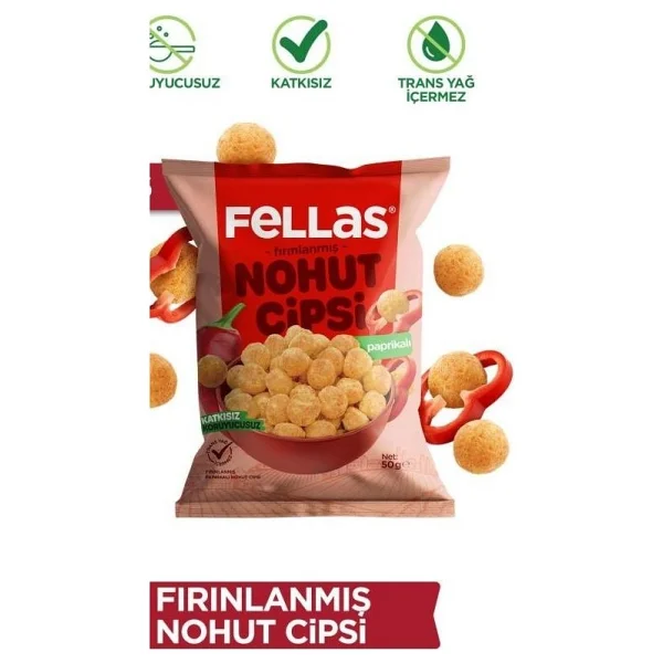 Fellas Paprika Nohut Cipsi 50 gr - Görsel 2