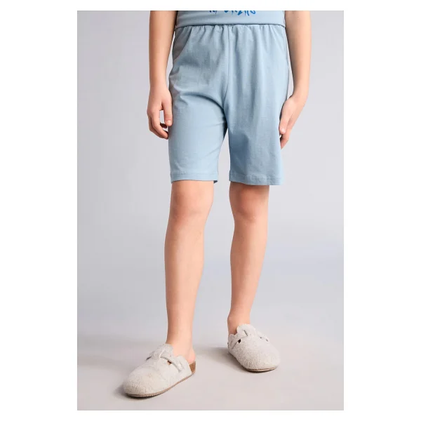 DeFacto %100 Pamuk Baskılı 2'li Pijama Takımı Erkek Bebek G8826A826HS - Mavi - 9 - 10 Yaş - Görsel 5