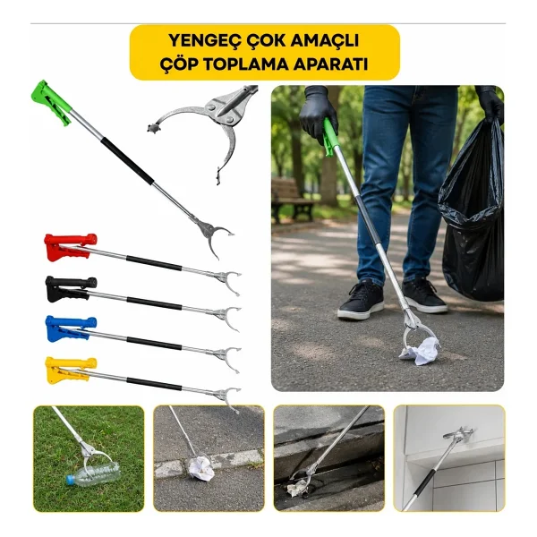 Yengeç Çöp Toplama Aparatı 92 CM dişli Ağız - Görsel 2