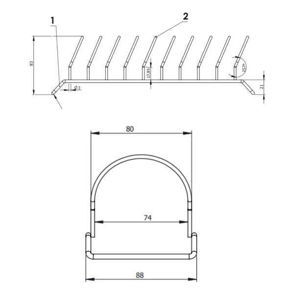 Edora Home Mat Siyah Tabak Düzenleyici Çekmece Raf Dolap Organizer Paslanmaz Metal - Görsel 2