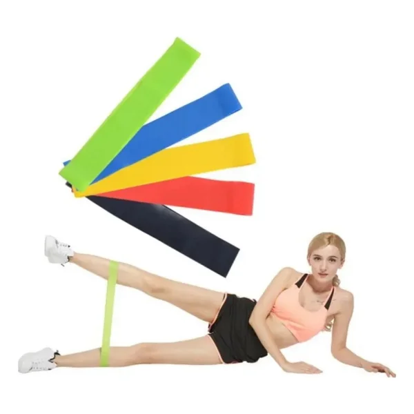 Pilates Direnç Lastiği Fitness Yoga Ve Evde Spor İçin Çok Amaçlı Bant - Görsel 7