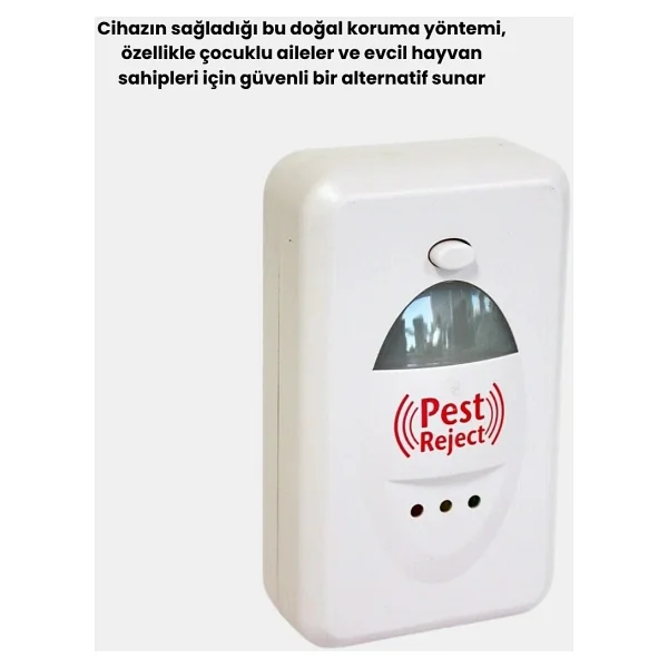 Ultrasonik Haşere Kovucu Cihaz - Sessiz, Kimyasalsız ve Etkili Koruma - Görsel 8