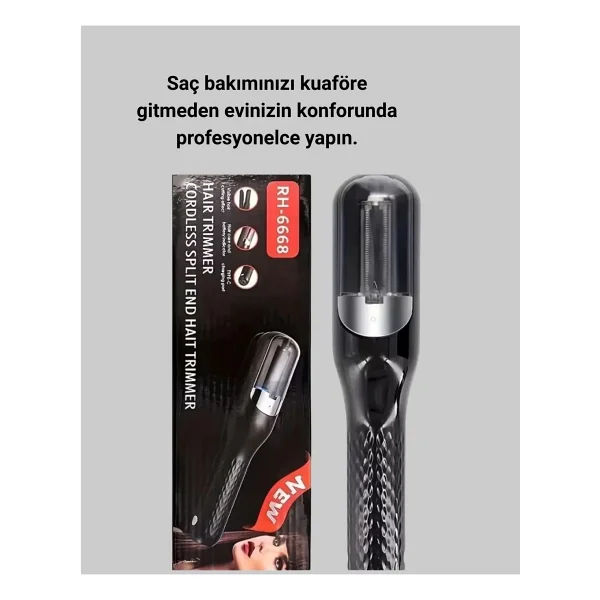 RH-6668 Kablosuz Saç Düzeltici Şarjlı Elektrikli Bakım Makinesi Yeni Nesil - Görsel 7