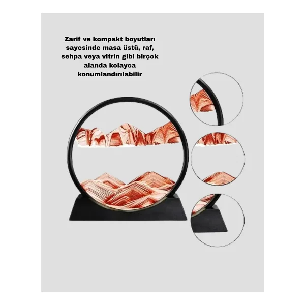 Dekoratif Kum Saati - Şık Masa Üstü Aksesuar, Dayanıklı Malzeme, Modern ve Klasik Tasarım - Görsel 8