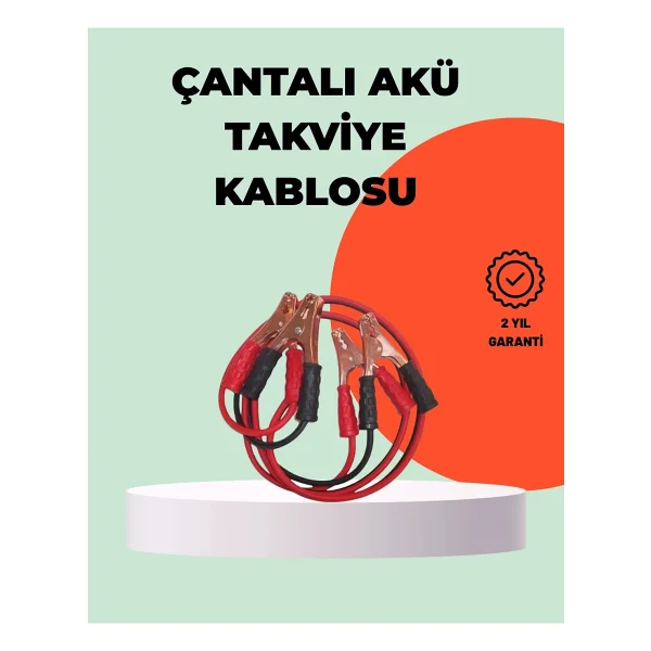 1200a Takviye Kablosu Araç Acil Yardım 2 Metre Güçlü Maşa - Görsel 6