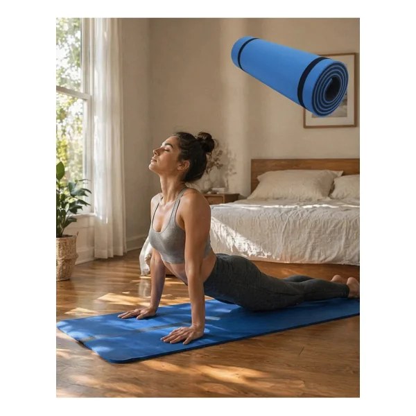 10 Mm Fitness Ve Pilates Matı Kaydırmaz Taban Konforlu Spor Minderi Hafif Taşınabilir - Görsel 6