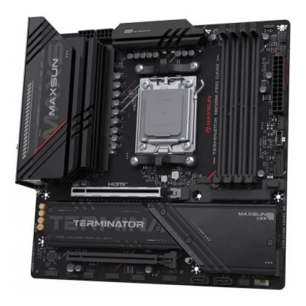 Maxsun Terminator B850M Pro Dark Wi-Fi AMD AM5 DDR5 Micro ATX Anakart - Görsel 4