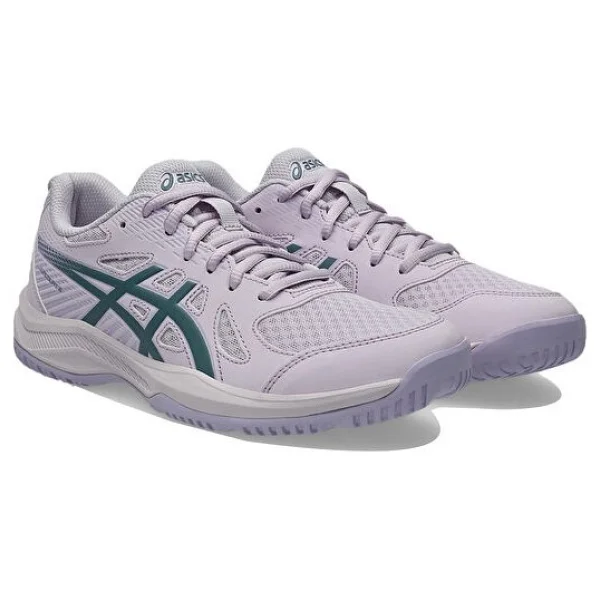 Asics Upcourt 6 1072A107-500 Beyaz-Yeşil Kadın Voleybol Ayakkabısı - Görsel 3