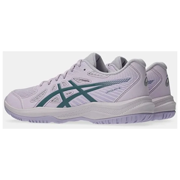 Asics Upcourt 6 1072A107-500 Beyaz-Yeşil Kadın Voleybol Ayakkabısı - Görsel 6