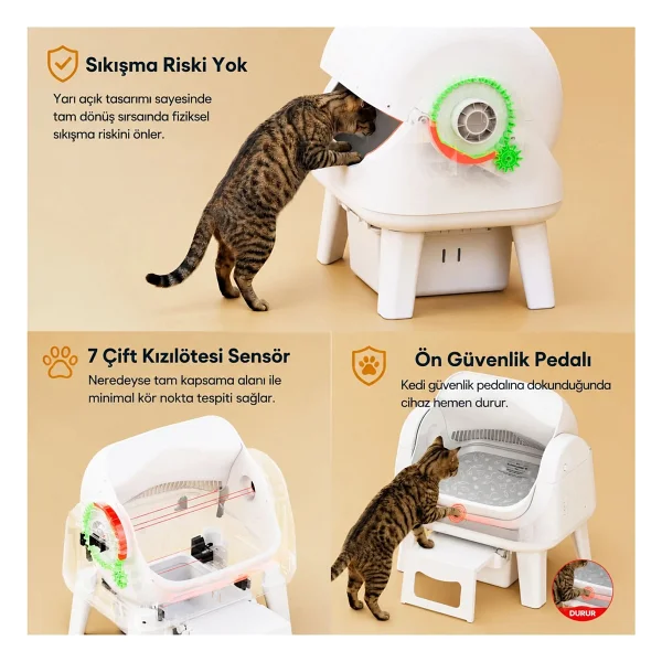 Petpivot Autoscooper AS12 Lite Akıllı Otomatik Kedi Tuvaleti - Görsel 2