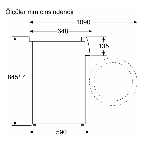 Bosch WGB264AXTR 1400 Devir 11 kg Çamaşır Makinesi - Görsel 8