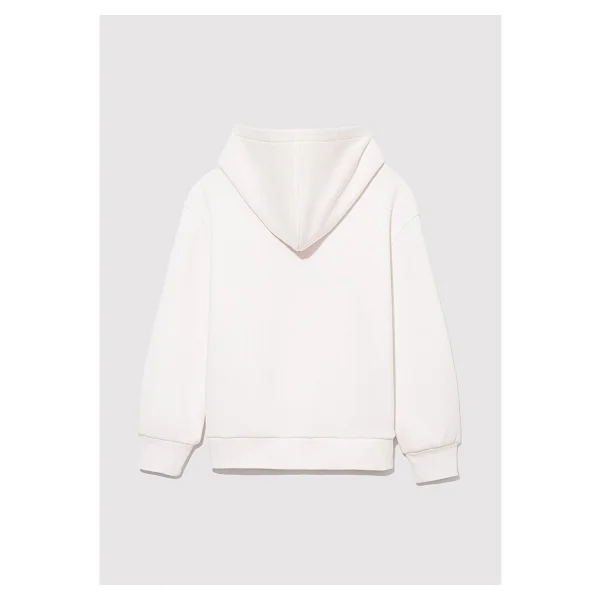 Mavi Logo Baskılı 7610035-81964 Kapüşonlu Beyaz Çocuk Sweatshirt - Görsel 3