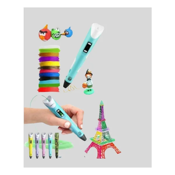 Üç Boyutlu 3D Yazıcı Kalem Abs ve Pla Uyumlu ( Lisinya ) - Görsel 5