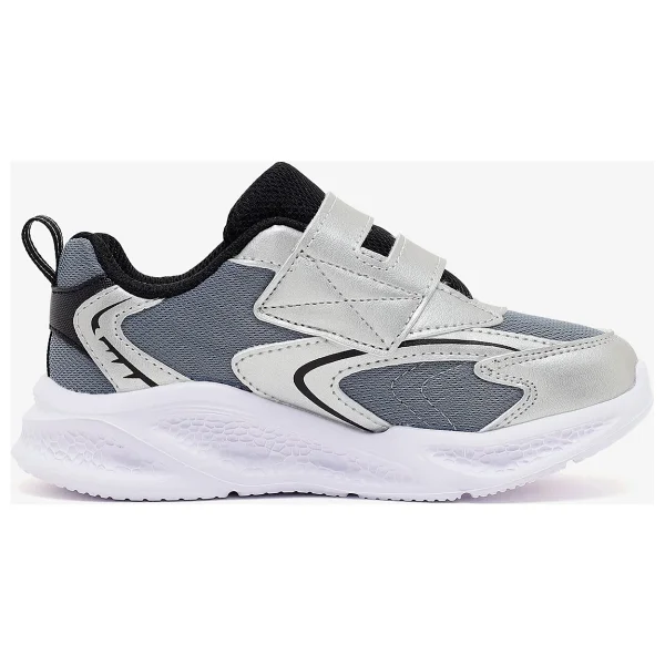 Skechers Meteor-Lights 401498N SLBK Gri Işıklı Erkek Bebek Spor Ayakkabı - Görsel 4