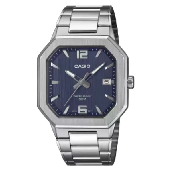 Casio Standart MTP-B195D-2AVDF Çelik Kordon Mavi Kol Saati - Görsel 4