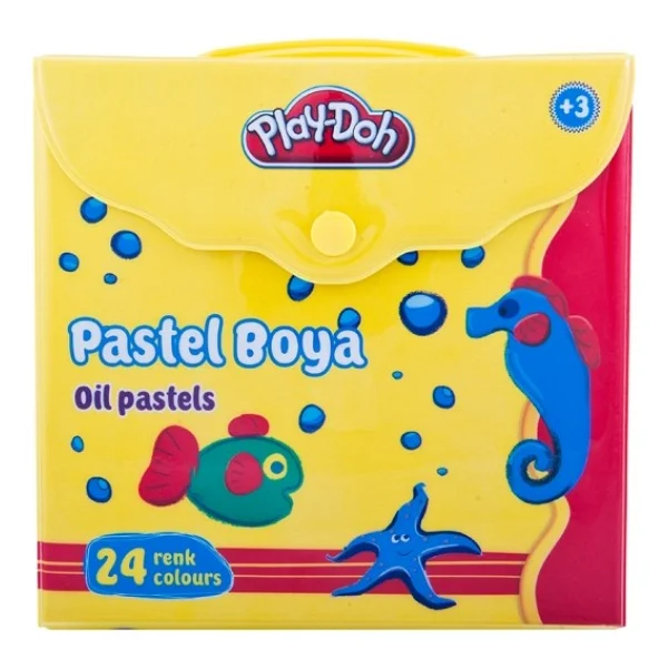 Play-Doh PLAY-PA007 Çantalı 24'lü Pastel Boya - Görsel 2