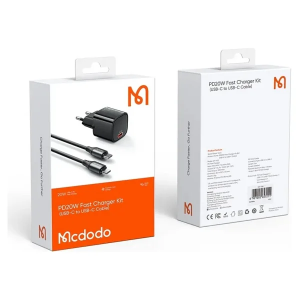 Mcdodo CH-4044 20 W Type-C Kablolu Hızlı Şarj Aleti - Görsel 6