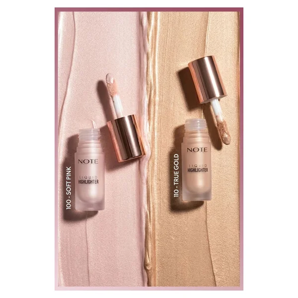 Note Nemlendirici Etkili 110 True Gold Likit Highlighter - Görsel 5
