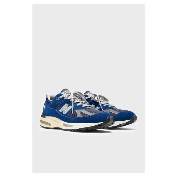 New Balance 991 U991VB2 Lacivert Spor Ayakkabı - Görsel 4