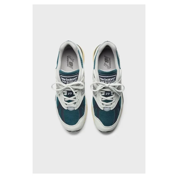 New Balance 991 U991TO2 Gri-Yeşil Spor Ayakkabı - Görsel 2