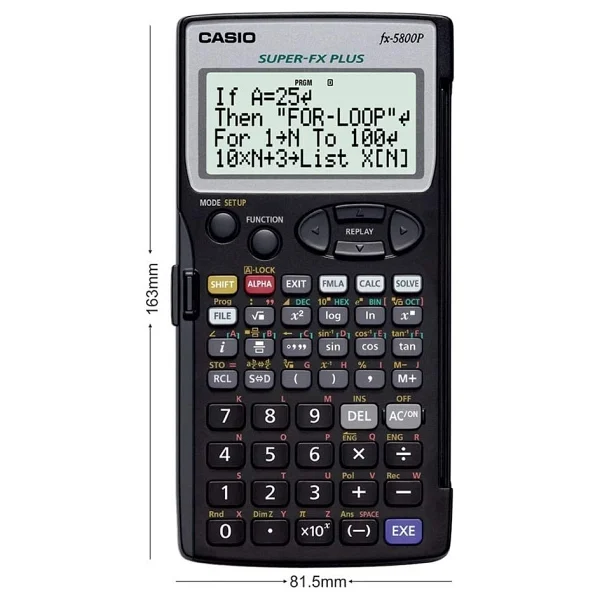 Casio FX-5800P 664 Fonksiyonlu Programlanabilir Bilimsel Hesap Makinesi - Görsel 8
