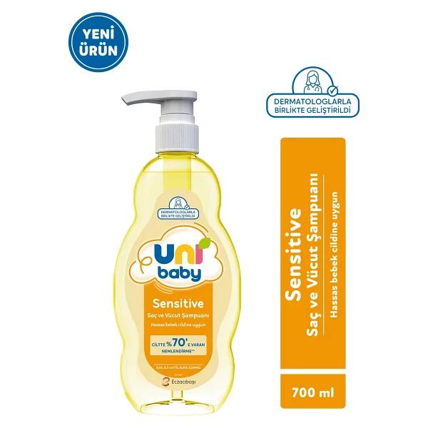 Uni Baby Sensitive Bebek Saç ve Vücut Şampuanı 700 ml - Görsel 7
