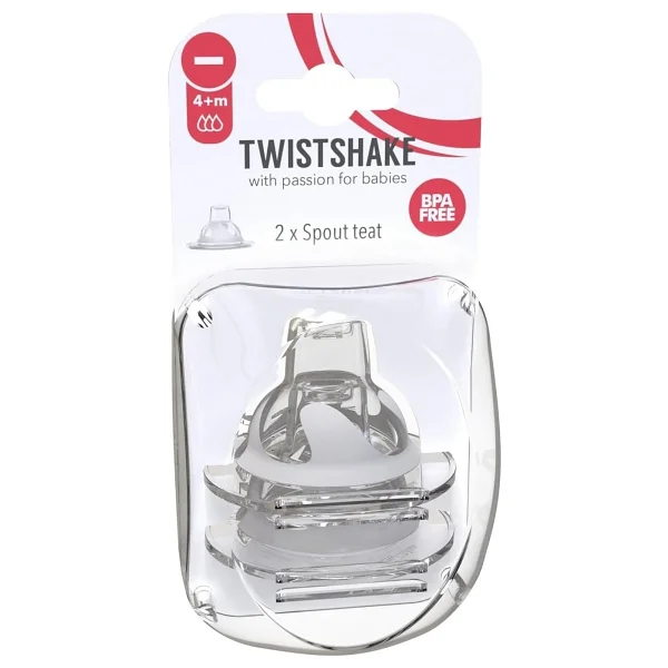 Twistshake 78079 TwistShake Damlatmaz Suluk Alıştırma Biberon Emziği, , Şeffaf - Görsel 4