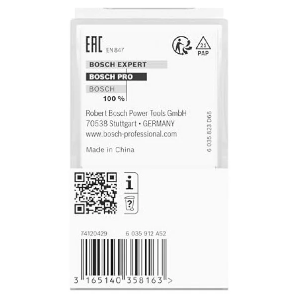 Bosch 2608628355 aksesuarı profil freze e 8 mm, R1 6,3 mm, D 25,4 mm, L 14,3 mm, G 46 mm - Görsel 3
