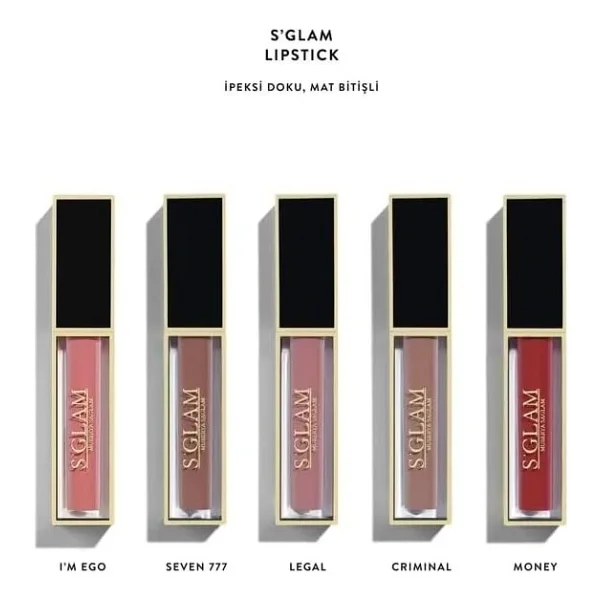 S'glam Lipstick Ruj Criminal 5ml - Görsel 3