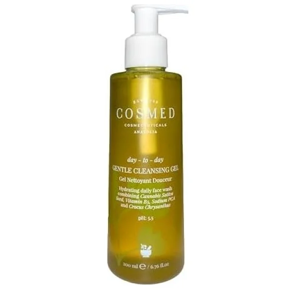 Cosmed Nemlendirici Etkili Nazik Yüz Temizleme Jeli, Gentle Cleansing Gel, 200 Ml - Görsel 2
