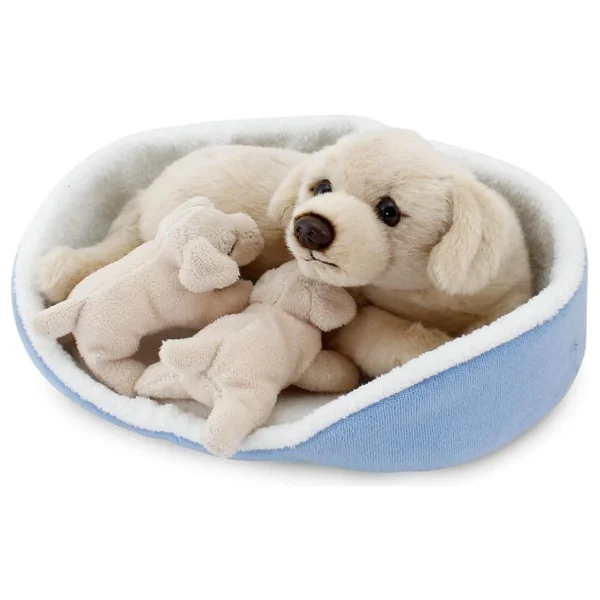 Animals Of The World Sepette Yavrulu Labrador Peluş Oyuncak - Görsel 4