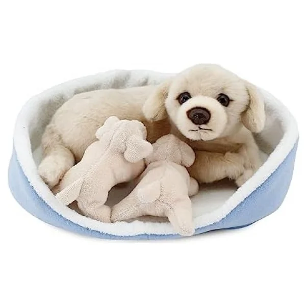 Animals Of The World Sepette Yavrulu Labrador Peluş Oyuncak - Görsel 6