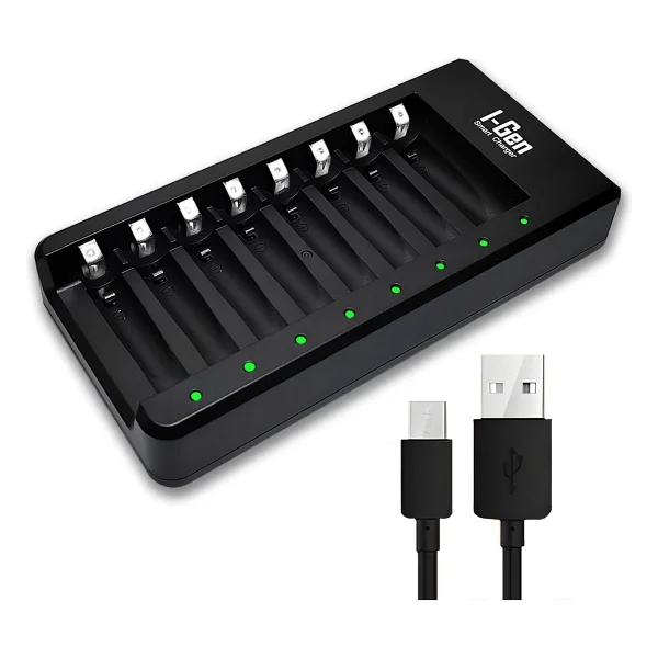 I-Gen G800 Usb Type-C 8'li Pil Şarj Aleti - Görsel 2