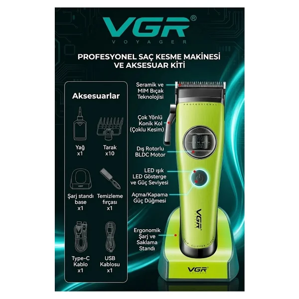 Vgr V-880C Saç Kesme Makinesi - Görsel 3