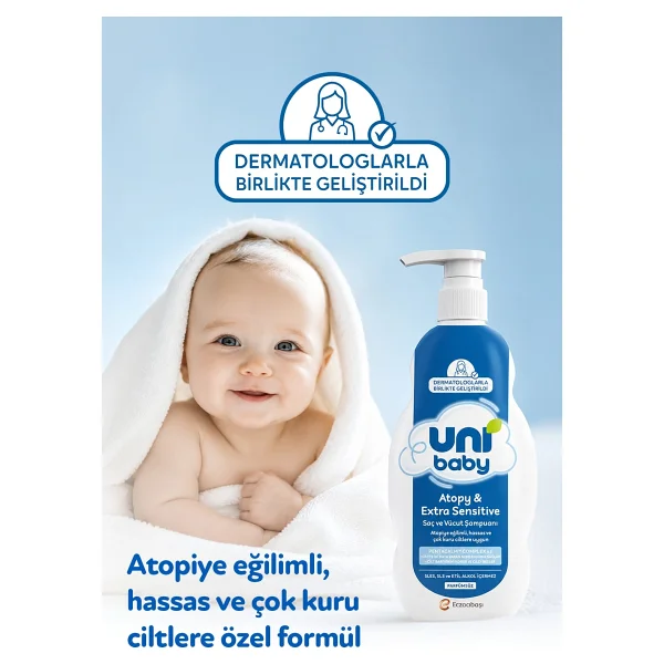 Uni Baby Atopy & Extra Sensitive Bebek Şampuanı 500 ml - Görsel 10