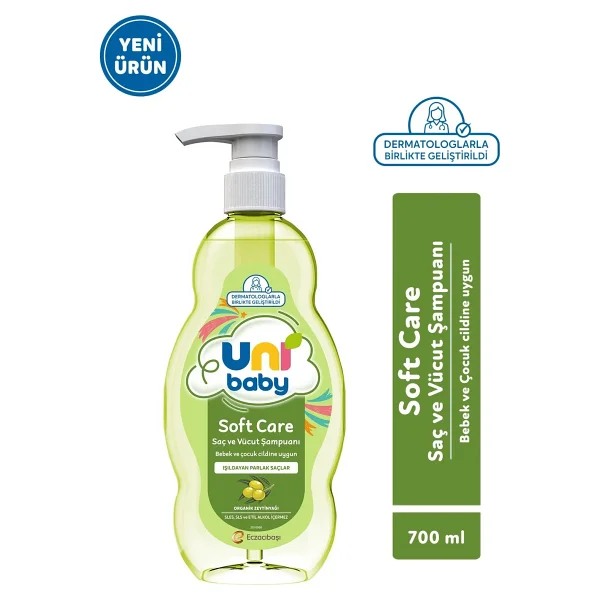 Uni Baby Soft Care Zeytinyağlı Saç ve Vücut Şampuanı 700 ml - Görsel 9
