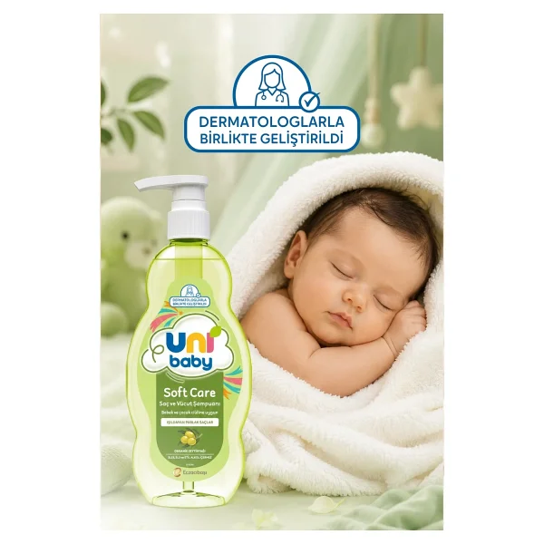 Uni Baby Soft Care Zeytinyağlı Saç ve Vücut Şampuanı 700 ml - Görsel 10