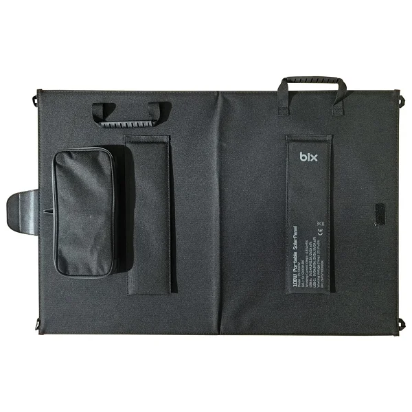 Bix 100W Katlanabilir Taşınabilir Solar Şarj Paneli USB-A Type-C DC Çıkışlı Power Station Uyumlu Outdoor Kamp Karavan Güneş Paneli Konnektör Kit Dahil - Görsel 8