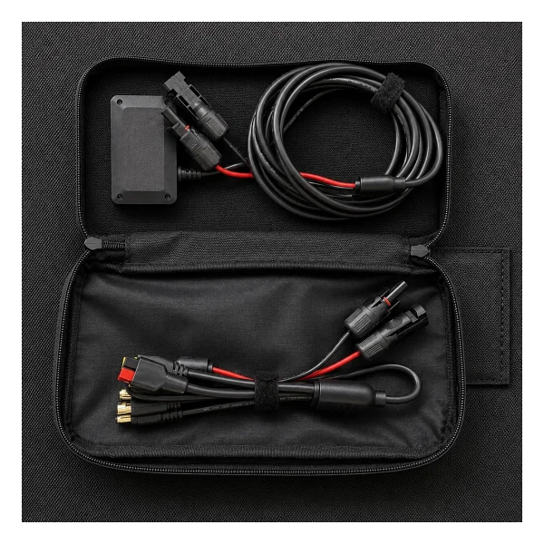 Bix 100W Katlanabilir Taşınabilir Solar Şarj Paneli USB-A Type-C DC Çıkışlı Power Station Uyumlu Outdoor Kamp Karavan Güneş Paneli Konnektör Kit Dahil - Görsel 9