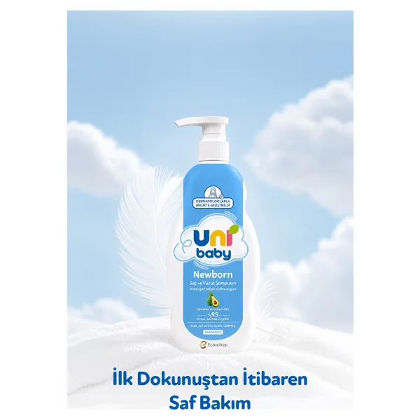 Uni Baby Newborn Yenidoğan Saç ve Vücut Şampuanı 500 ml - Görsel 5