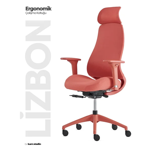 Karr Office Lizbon Ergonomik Gri Çalışma Koltuğu - Görsel 10