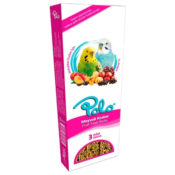 Polo Meyveli Muhabbet Kuşu Krakeri 3 lü Paket 95 Gr - Görsel 2