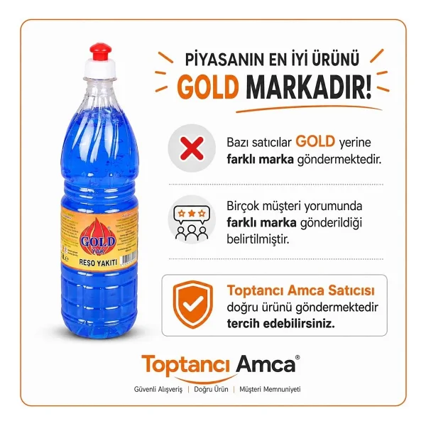 Gold Yak Mangal ve Ateş Tutuşturma Jeli Reşo Yakıtı 20'li - Görsel 3