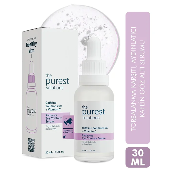 The Purest Solutions Caffeine 5% + Vitamin C Aydınlatıcı Göz Altı Serumu 30 ml - Görsel 10