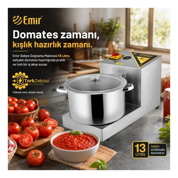 Gold Soğan Doğrama Makinesi Makinası Büyük Boy 13 Lt - Görsel 2