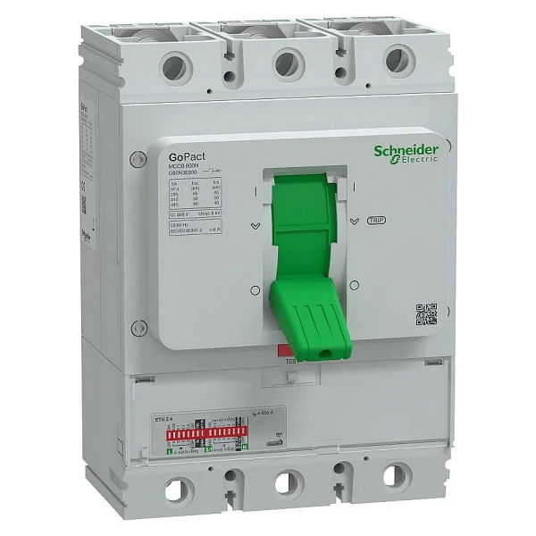 Schneider G80N3E800 3x800 A 50 kA Elektronik Açma Üniteli Şalter - Görsel 2