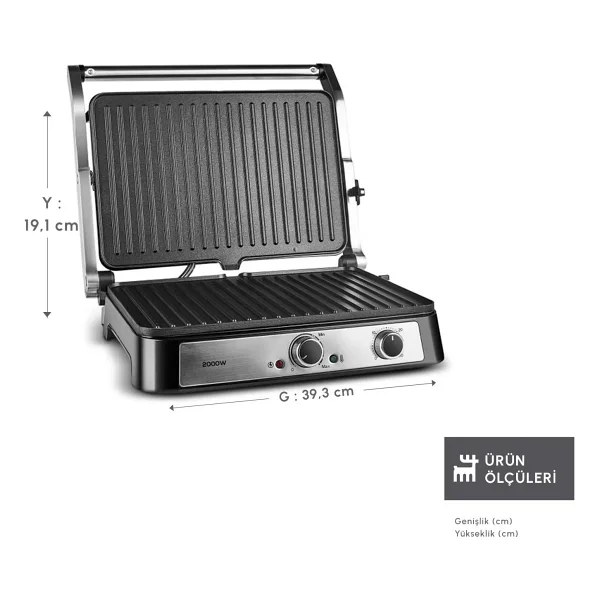Emsan Toastmate 2000 W Izgara ve Tost Makinesi - Görsel 2