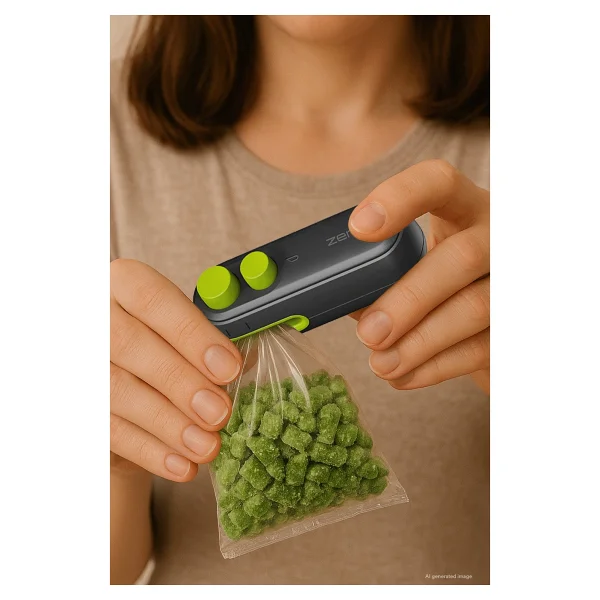 Zenon Şarj Edilebilir Paket/Poşet Kapatıcı ZBS-01 Siyah ABS Plastik Yapı ile 400 mAh Kapasite - Görsel 4