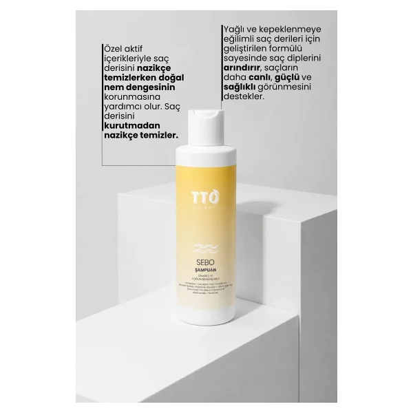 Tto Thermal Sebo Şampuan 250 Ml - Onarıcı ve Yoğun Nemlendiricili Kepek ve Egzama Karşıtı - Görsel 3